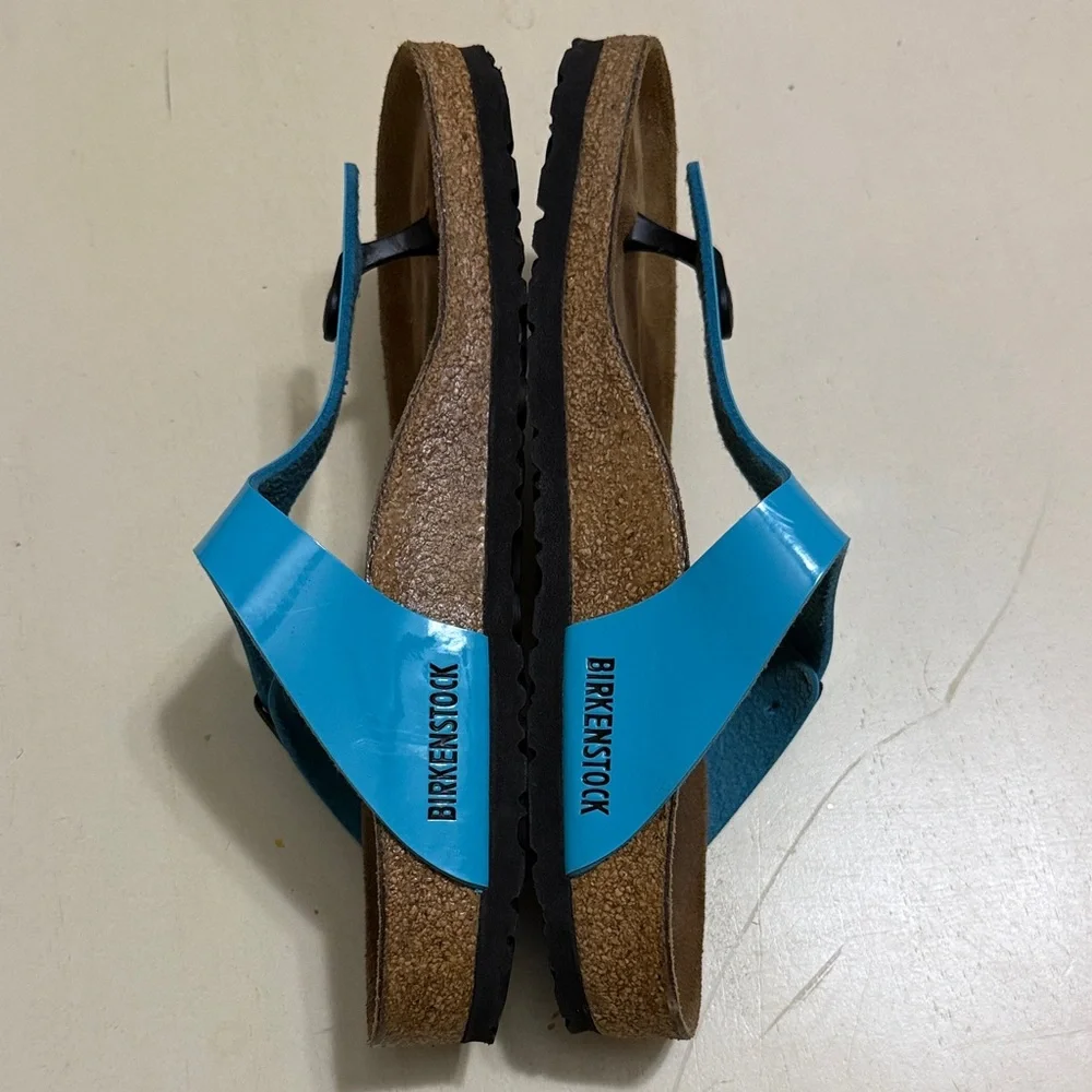 Birkenstock Blue and Brown Sandals - Picture 2 of 4